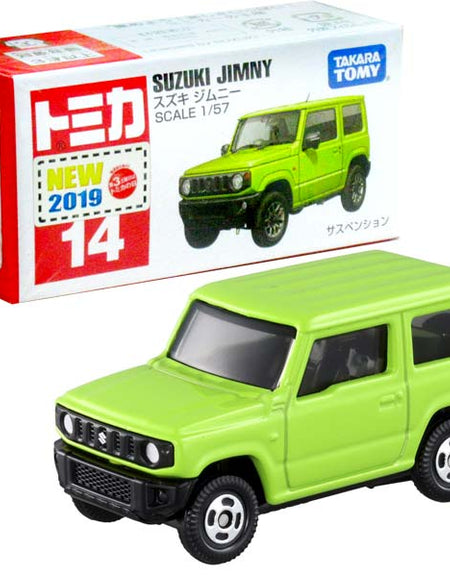 Takara Tomy Tomica #14 Suzuki Jimny Scale 1/57 Diecast Green Toy Car Japan