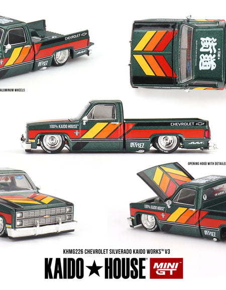 Kaidohouse x MINI GT Chevrolet Silverado KAIDO WORKS V3