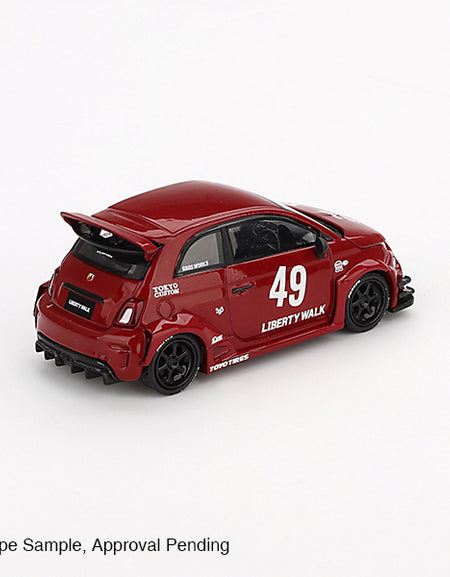 Mini GT #963 LB-WORKS x Abas Works ABARTH 595 Red RHD Model Car