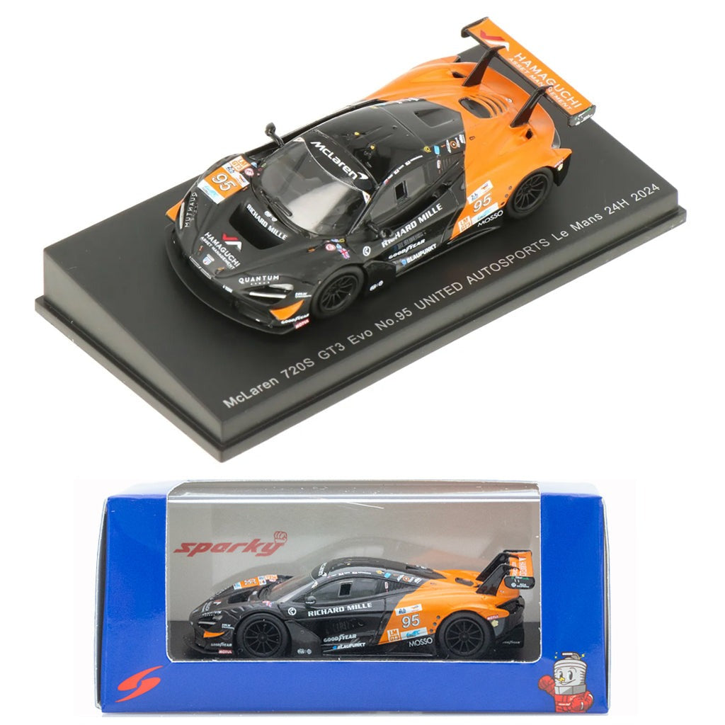 Sparky 1/64 McLaren 720S GT3 Evo No.95 UNITED AUTOSPORTS Le Mans 24H 2024 #Y395