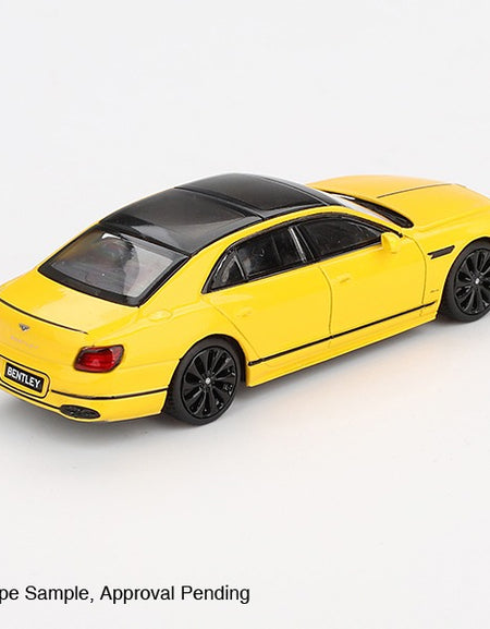 Mini GT #955 1/64 Bentley Flying Spur Monaco Yellow LHD Diecast Car