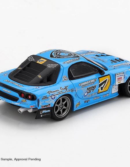 MINI GT #1195 Mazda RX-7 RE-Amemiya 2025 D1GP Diecast Model Car