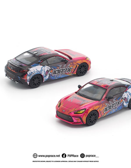 POPRACE 1/64 1087X GR86 CUP Diecast Model Car