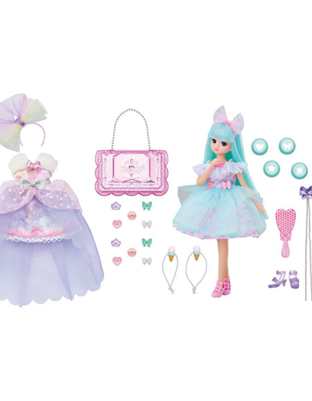 Takara Tomy Licca Kiratto Color Change Gelato Licca-chan DX Doll Set