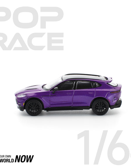 POPRACE 1/64 ASTON MARTIN DBX 707 - STORM PURPLE Model Car