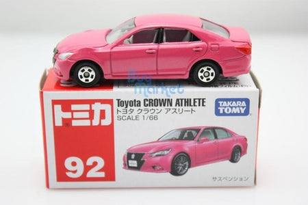 Takara Tomy Tomica #92 PINK Toyota Crown Athlete Scale 1/66 Diecast Toy Car