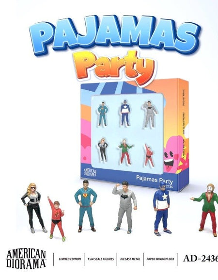 American Diorama 1:64 Figure Set: Pajamas Party AD-2436
