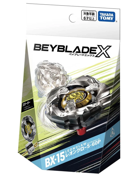 Takara Tomy Beyblade X Starter BX-15 Entry Leon Claw 5-60P