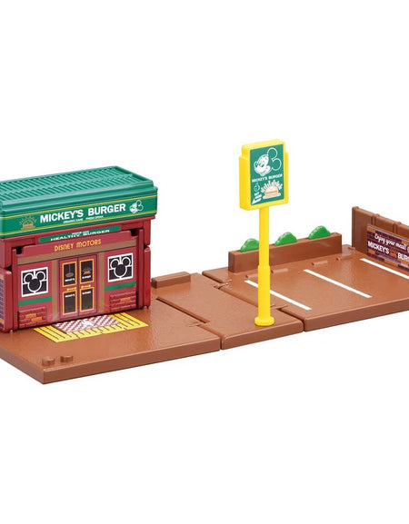 Takara Tomy Tomica Town Disney Motors SP 15th Mickey Hamburger Shop with Car