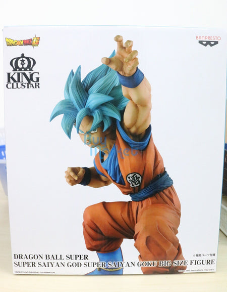 Banpresto DragonBall King Clustar Super Saiyan God Super Goku Big Size Figure