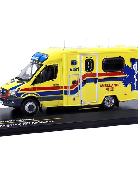 Tiny City Hobby 1/43 MERCEDES-BENZ Sprinter FL HKFSD Ambulance (A491) Model Car