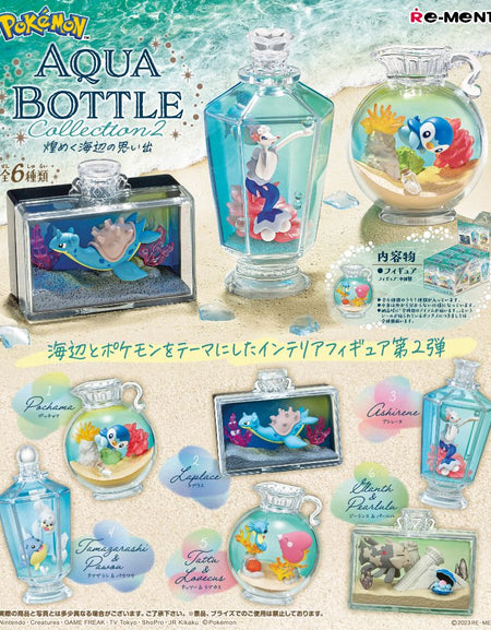 RE-MENT Pokemon Aqua Bottle Collection 2 Box Set (full set of 6 pcs)