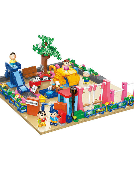 Qman Keeppley Building Blocks #K20616 - Crayon Shinchan Park (Crayon Shin-chan)