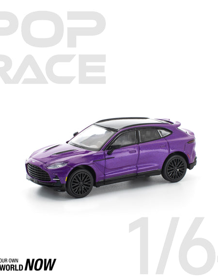 POPRACE 1/64 ASTON MARTIN DBX 707 - STORM PURPLE Model Car