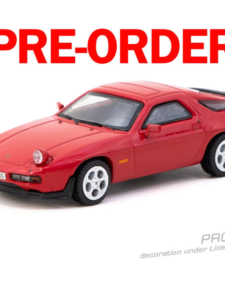 (Pre-order) Tarmac Works Porsche 928 S Red 1/64 Diecast Model Car