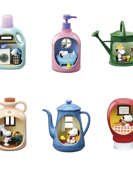RE-MENT Snoopy's Life in a Bottle 6pcs Complete Box Full Set