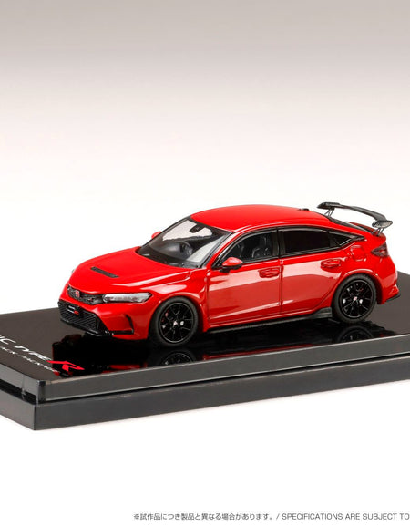 Hobby JAPAN 1/64 1/64 Honda CIVIC TYPE R (FL5) RACING BLACK Package RED Model