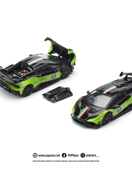 (Pre-order) POPRACE 1/64 LAMBORGHINI HURACAN STO (LP640-2)10 ANNIVERSARIO