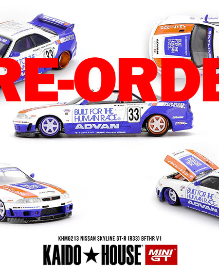 (Pre-order) Kaido House X Mini GT Nissan Skyline GT-R (R33) BFTHR V1 #KHMG213