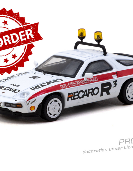(Pre-order) Tarmac Works 1/64 Porsche 928 S Safety Car Global64 Diecast Model