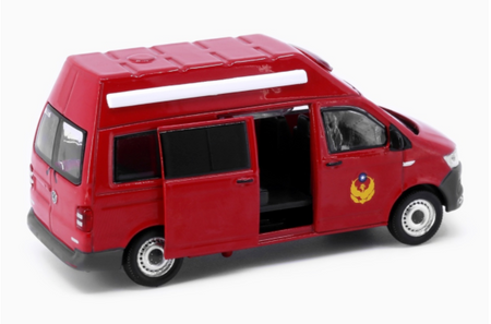 Tiny City TW52 Model Car - Volkswagen T6 Transporter (high-roof) TW Fire Dept.