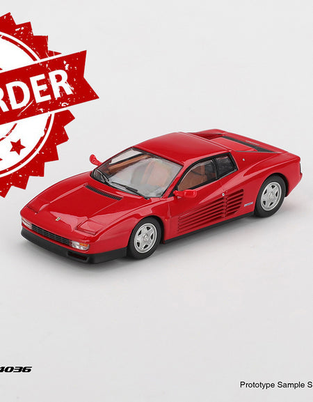 (Pre-order) BBR 1/64 1987 Ferrari Testarossa Rosso Corsa Model Car #BBRFER64036