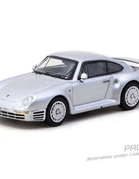(Pre-order) Tarmac Works 1/64 Porsche 959 Silver Model Diecast Car