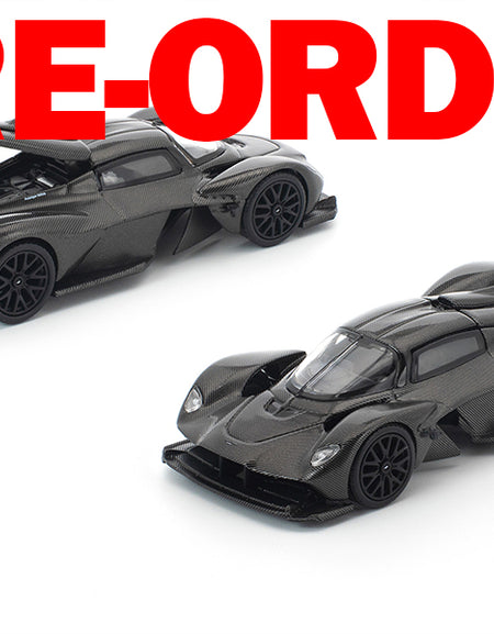 (Pre-order) POPRACE 1/64 ASTON MARTIN VALKYRIE CARBON EDITION Model Car