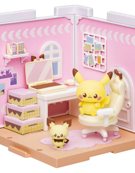 Takara Tomy Pokemon PokePiece House hobby Room Pichu & Pikachu Set