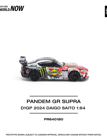 POPRACE 1/64 PANDEM GR SUPRA D1GP 2024 DAIGO SAITO Model Car