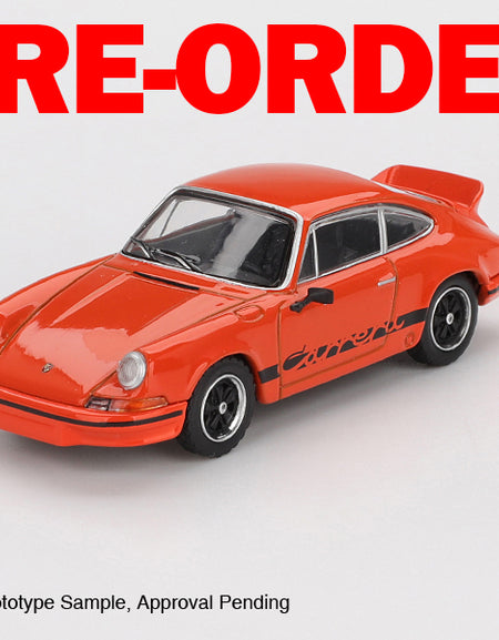 (Pre-order) MINI GT #1142 Porsche 911 Carrera RS 2.7 Tangerine Black Livery RHD
