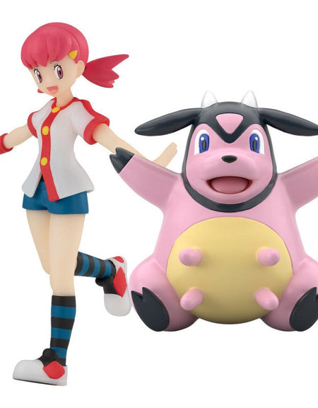 Bandai POKEMON SCALE WORLD JOHTO REGION WHITNEY & MILTANK W/O GUM