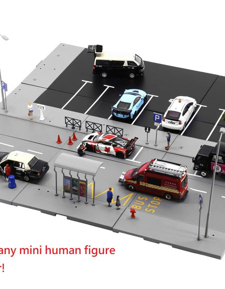 TINY City scale 1:64 Street Diorama Painted Model - S1 Macau Road Set