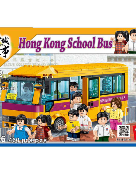 Royal Toys Building Blocks City Story Bricks RT36 : Hong Kong School Bus