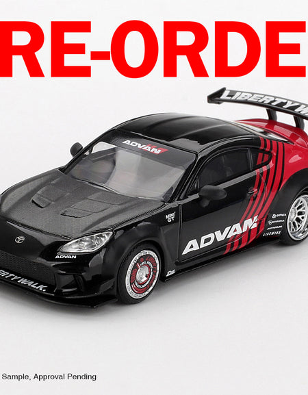 (Pre-order) MINI GT #1173 Toyota GR86 LB Nation Advan 1/64 Diecast Model Car