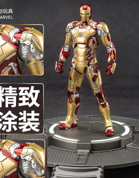 ZD Toys Marvel Iron Man 3 1/10 Iron Man MK42 & Light-up Base Set