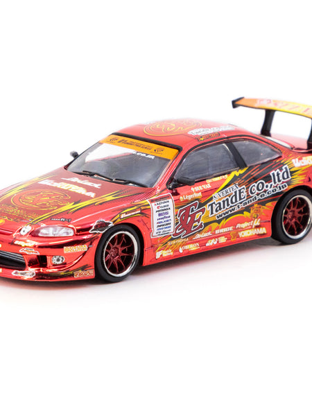 Tarmac Works 1/64 Vertex Ridge TE3006 Soarer Chrome Red Special Edition Car