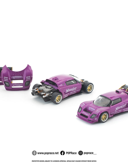 (Pre-order) POPRACE 1/64 PANDEM LOTUS ELISE PURPLE Model Car #PR640448
