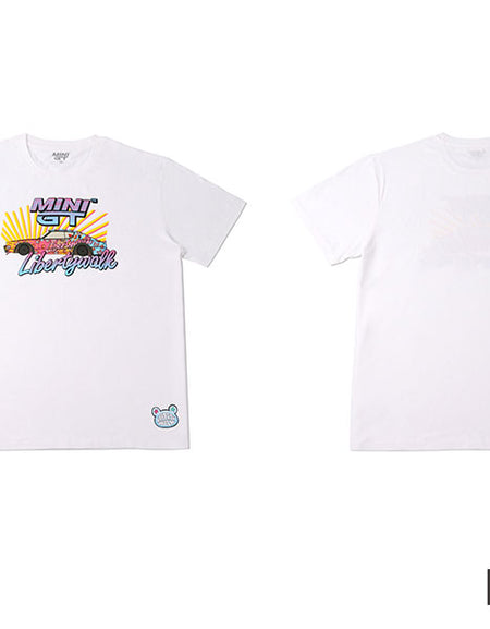 MINI GT Official T-shirt - LB Kuma White T-shirt M Size For Men & Women