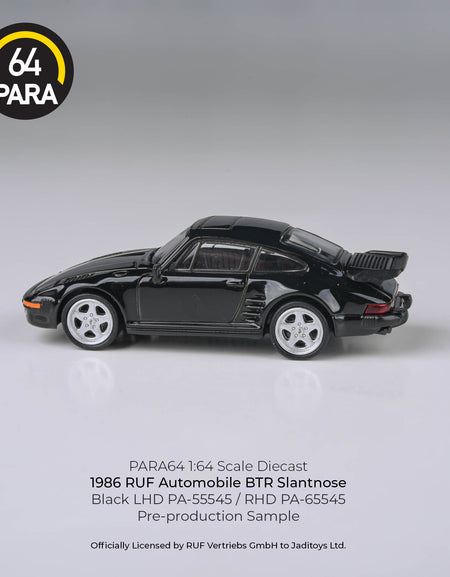 PARA64 1/64 1986 RUF BTR Black RHD Diecast Model Car