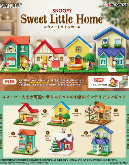 Re-Ment Peanuts Snoopy Sweet Little Home Complete Box 6pcs Miniature Set