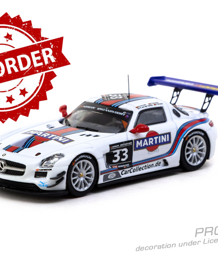 (Pre-order)Tarmac Works 1/64 Mercedes-Benz SLS AMG GT3 12h Zandvoort 2014 Winner