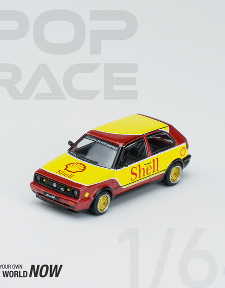 POPRACE 1/64 Shell Volkswagen Golf GTI MKII Diecast Model Car