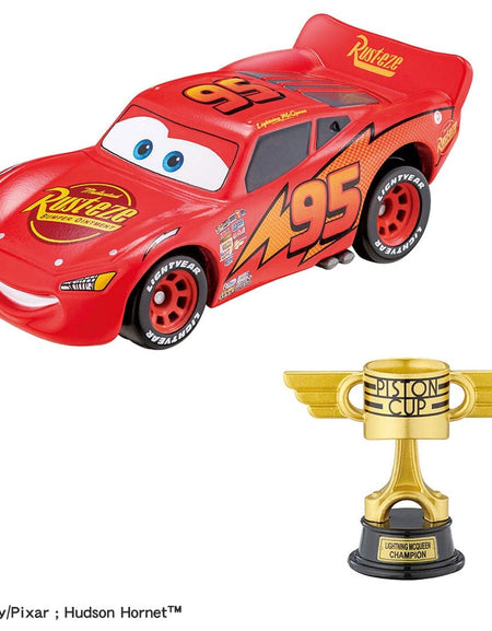 Takara Tomy Tomica Cars Lightning McQueen with Piston Cup Lightning McQueen Day