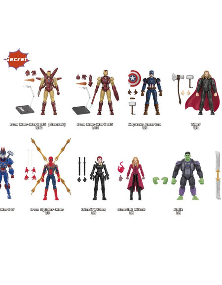 Blokees Marvel Champion Class Lite 002 Avengers 4 Model Kits Set (Full set of 9)