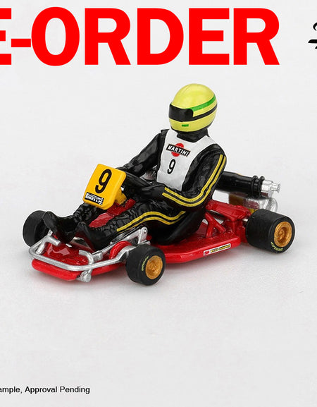 (Pre-order) MINI GT #1155 Senna Kart Formula K #9 Ayrton Senna da Silva 1981