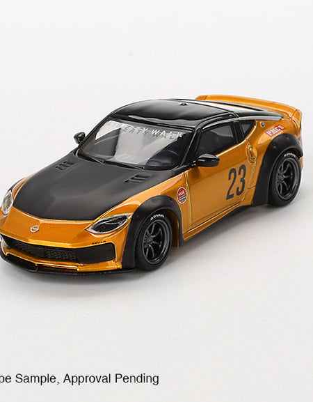 Mini GT #782 1/64 Nissan Z LB NATION WORKS LB Gold (RHD) Diecast Car