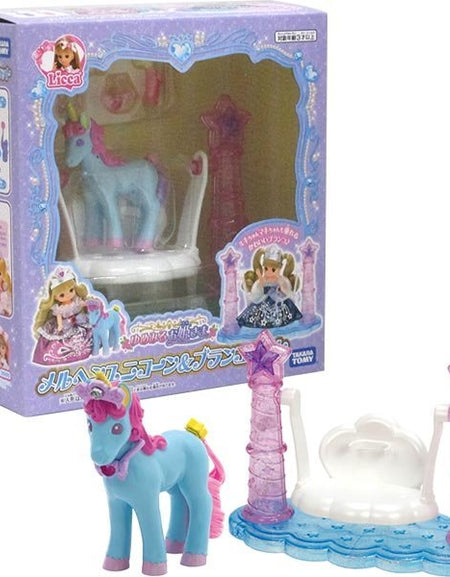 Takara Tomy Licca Doll Accessory - Princess Unicorn & Swing Set