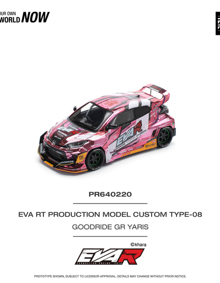 POPRACE 1/64 EVA RT PRODUCTION MODEL CUSTOM TYPE-08 GOODRIDE GR YARIS