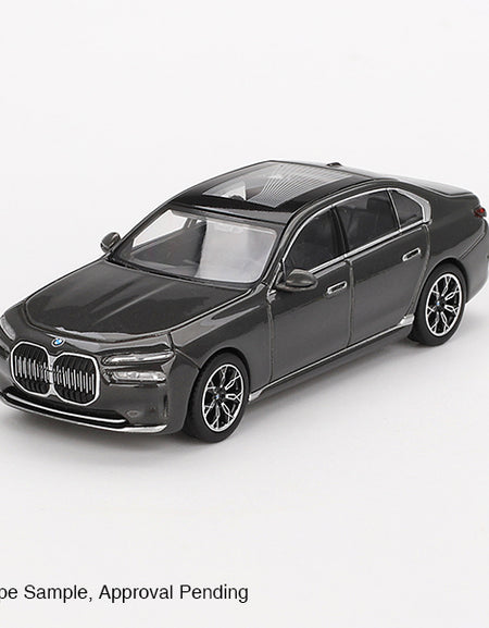 Mini GT #818 BMW i7 xDrive60 Dravit Grey RHD Diecast Model Car